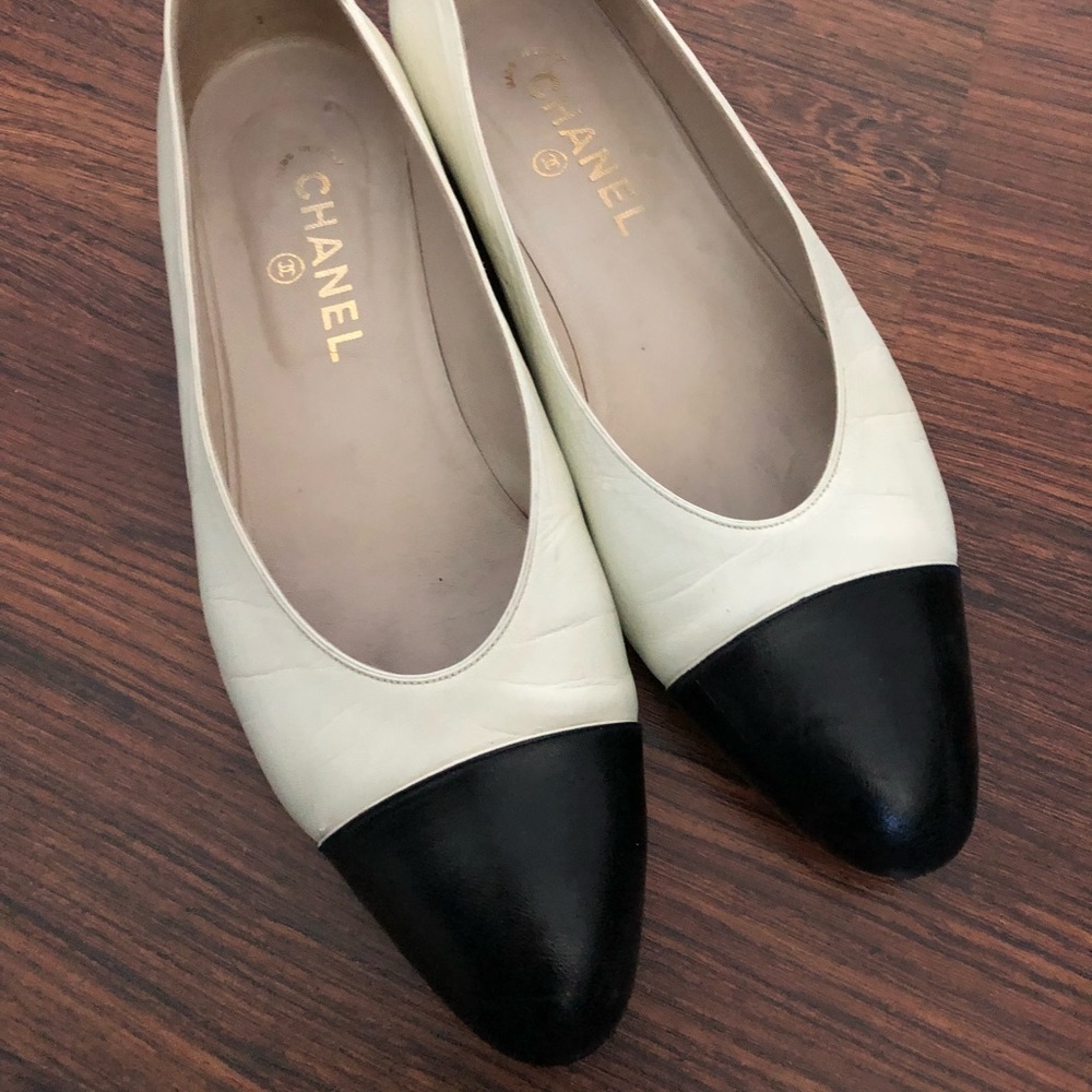 NOT FOR SALE Black & cream two toned leather